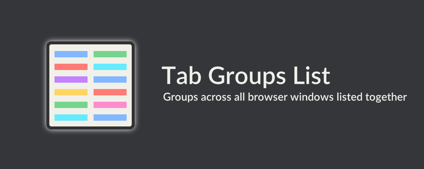 Tab Groups List marquee promo image