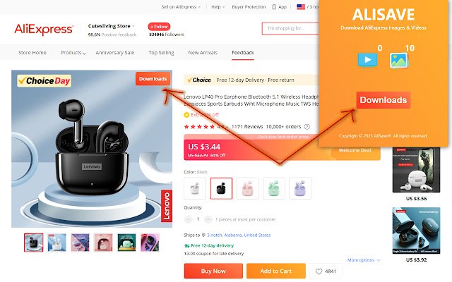 AliSave - Download AliExpress Images & Videos