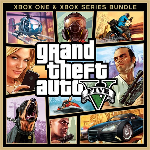 Обложка игры Grand Theft Auto V (Xbox One и Xbox Series X|S) для Xbox Series X|S