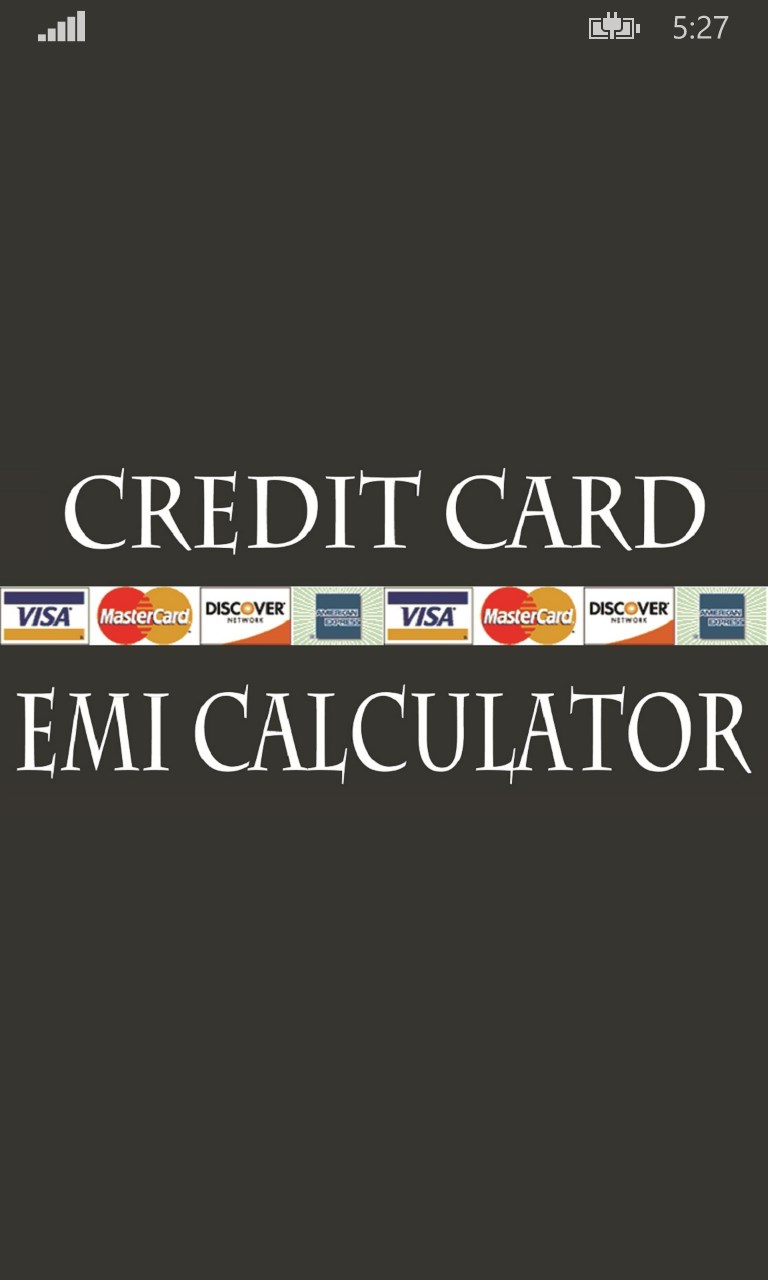Credit Card EMI Calculator for Windows 10