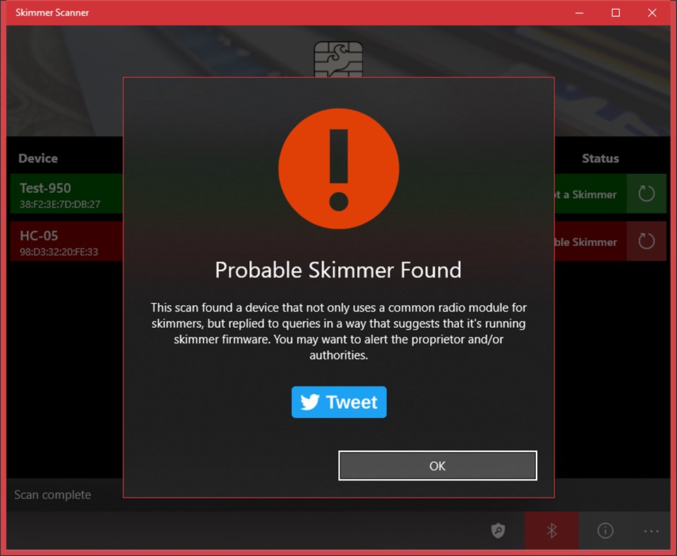#2. Skimmer Scanner (Windows) 作者: DautNet