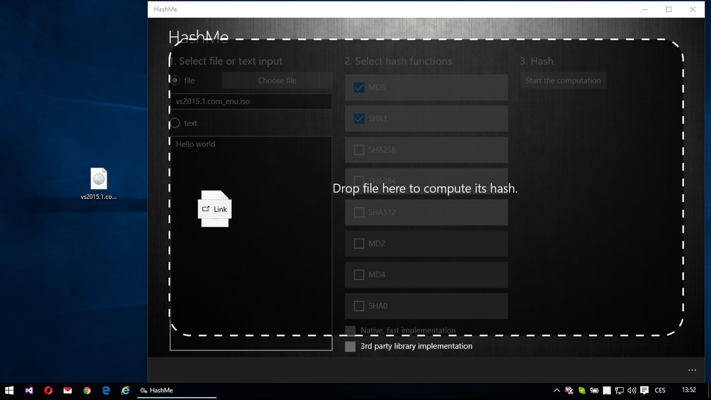 #3. HashMe (Windows) De: Martin Suchan
