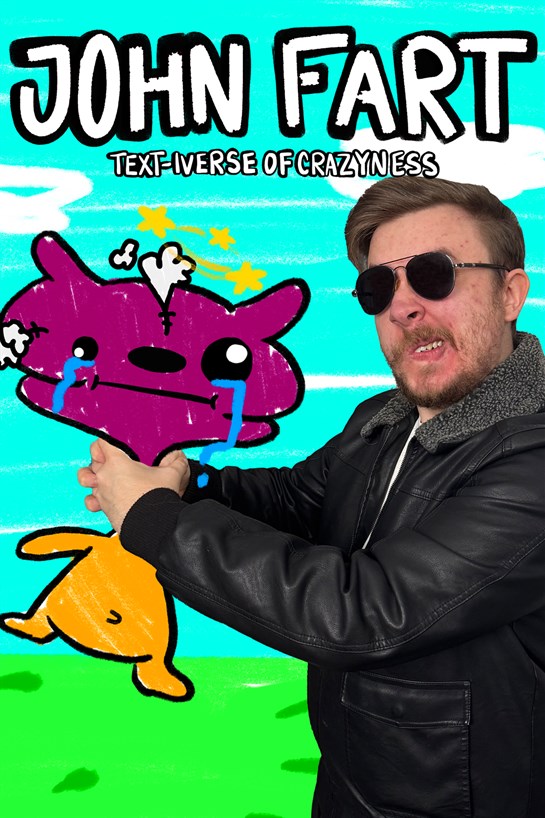 Box shot of John Fart : Text-iverse of Crazyness