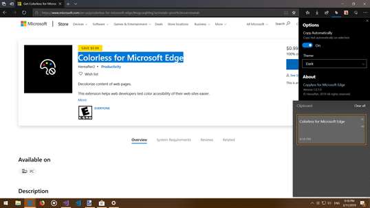 Copyless for Microsoft Edge screenshot 1