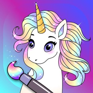 My Little Unicorn Coloring Book Game icon
