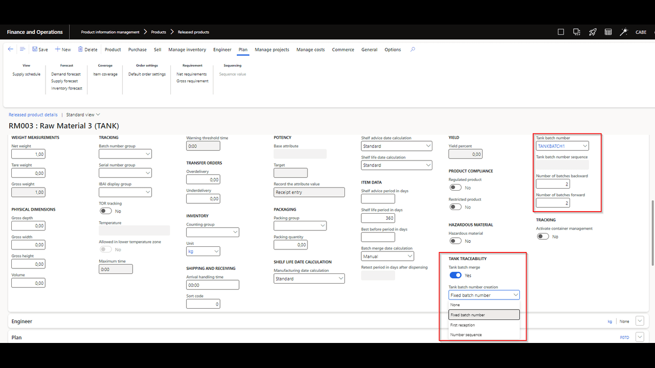 Snapshot 2 of Cegeka Food for Dynamics 365