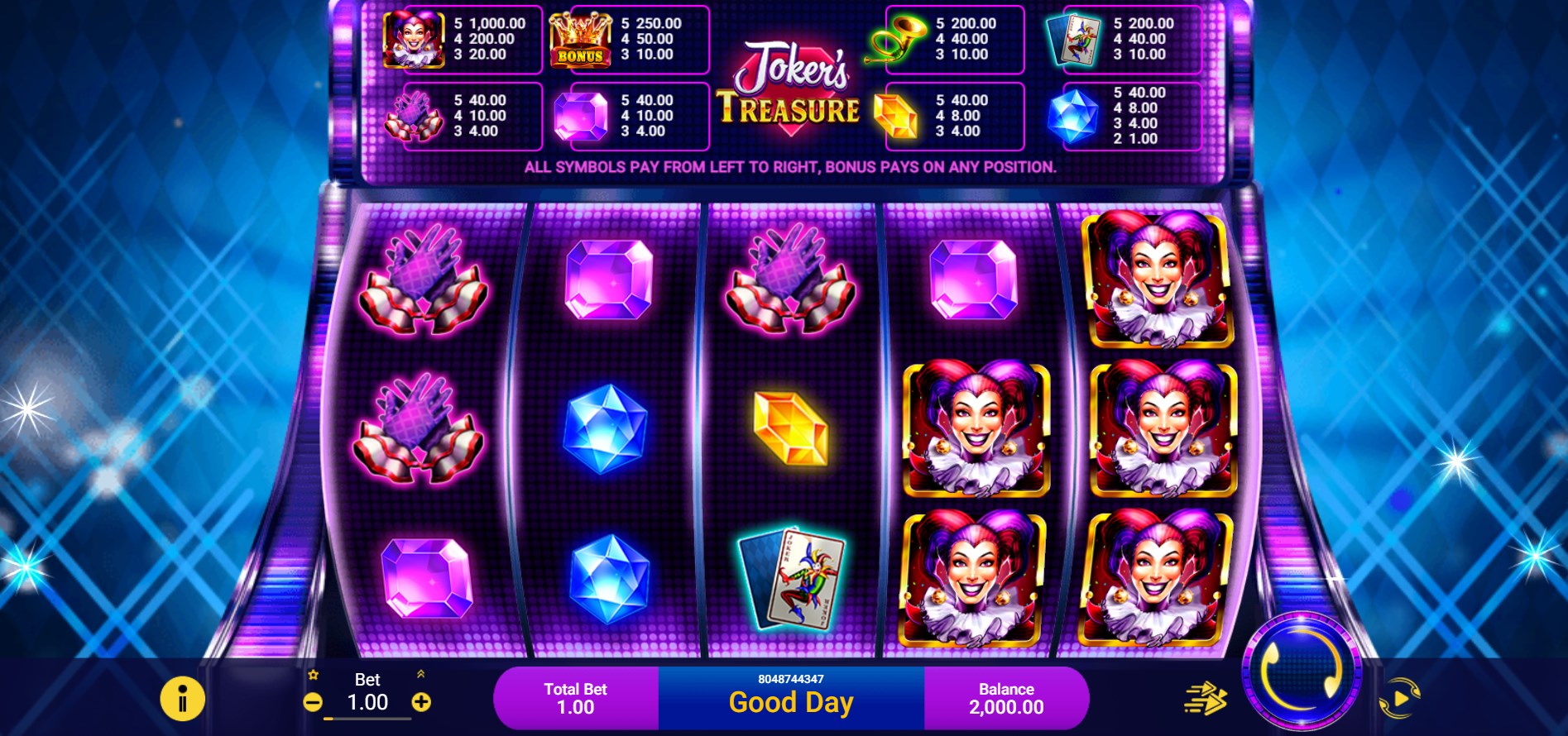 Captura de Pantalla 1 Joker s Treasure Slot windows