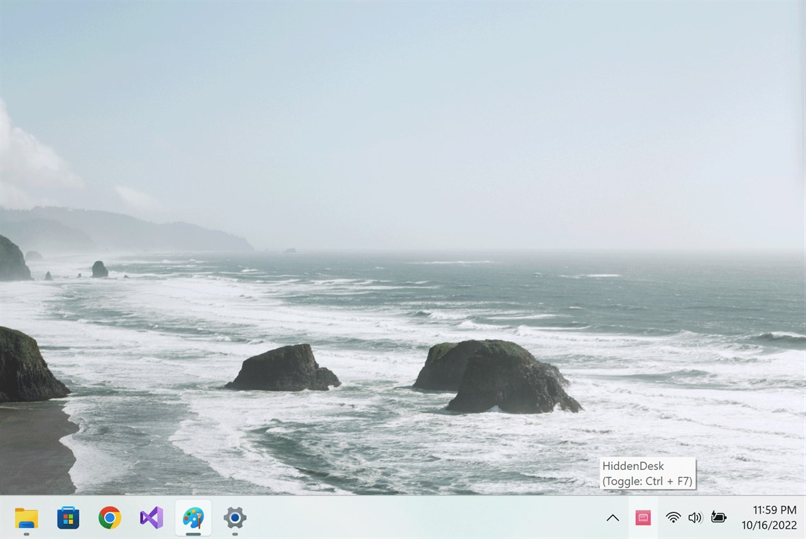 #3. Desktop Icon Hider (Windows) 作者: EvlarSoft LLC