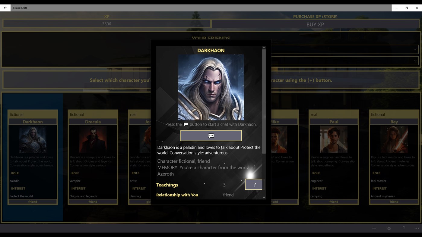 #3. Friends Craft: Characters AI (Windows) Podle: Andrea Testa