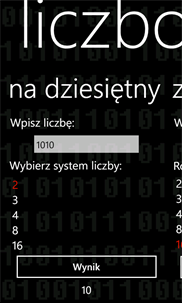 Systemy Liczbowe screenshot 3
