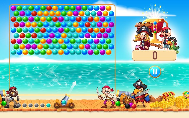 Bubble Pirate Shooter Game