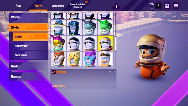 Worms Rumble - Spaceworm and Alien Double Pack screenshot 1