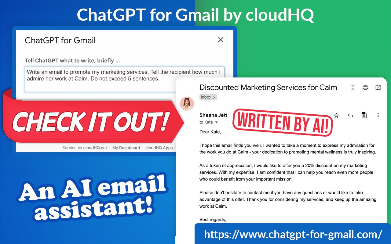 ChatGPT for Gmail by cloudHQ