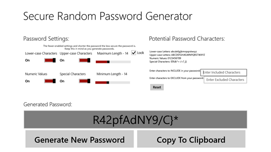 Secure Random Password Generator screenshot 3