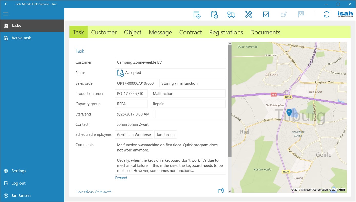 #2. Isah Mobile Field Service 5.4 (Windows) 来自: Isah Business Software