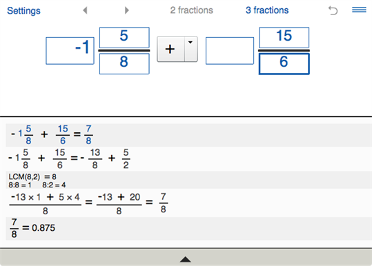 Fraction Calculator with Steps screenshot 2