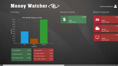 Money Watcher Screenshots 1
