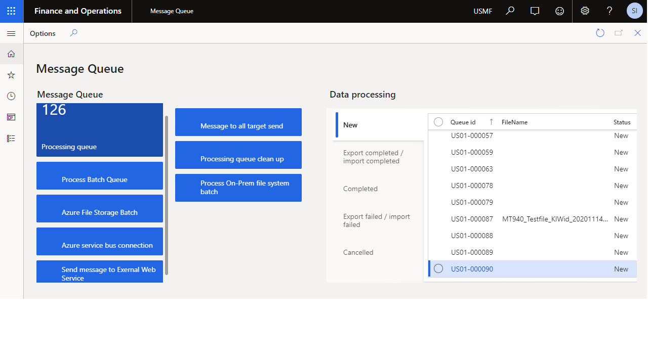 Snapshot 1 of Avanade Message Queue