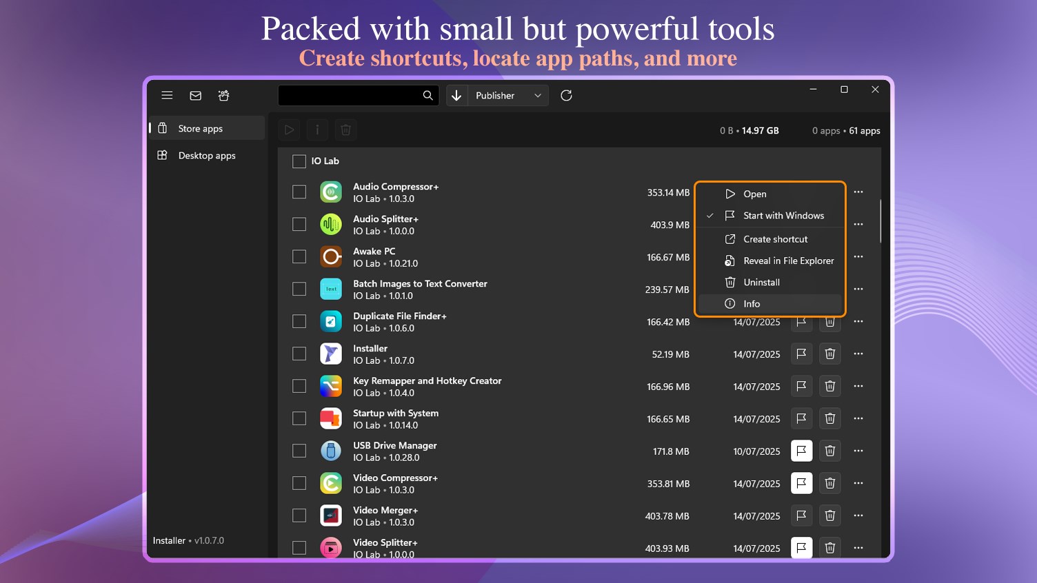 Bulk Uninstaller & Startup Manager - Installer screenshot