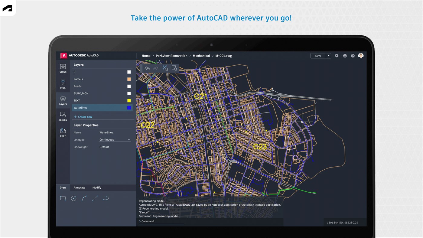#1. AutoCAD - DWG Viewer & Editor (Windows) Podle: Autodesk Inc.