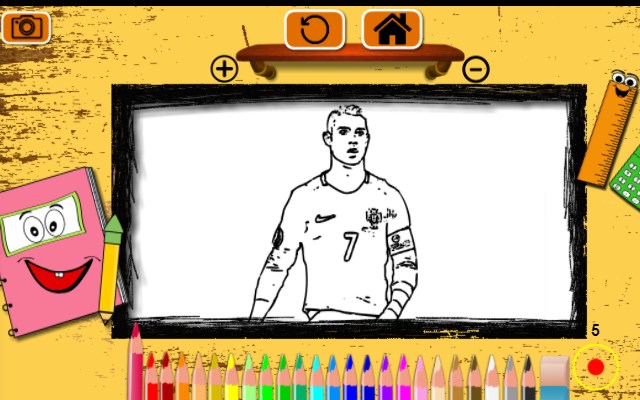 Ronaldo Coloring Book Game