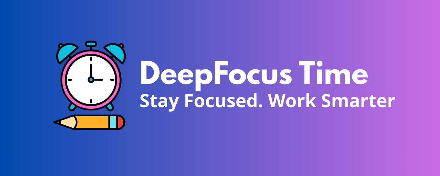 DeepFocus Time - Smart Work Timer