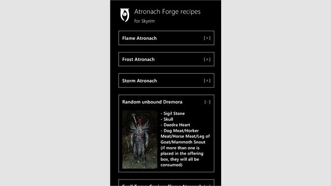atronach forge daedric recipes