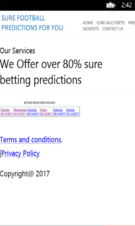 Predictionsbet- Football betting tips Screenshots 1