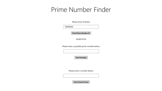 Prime Number Finder screenshot 2