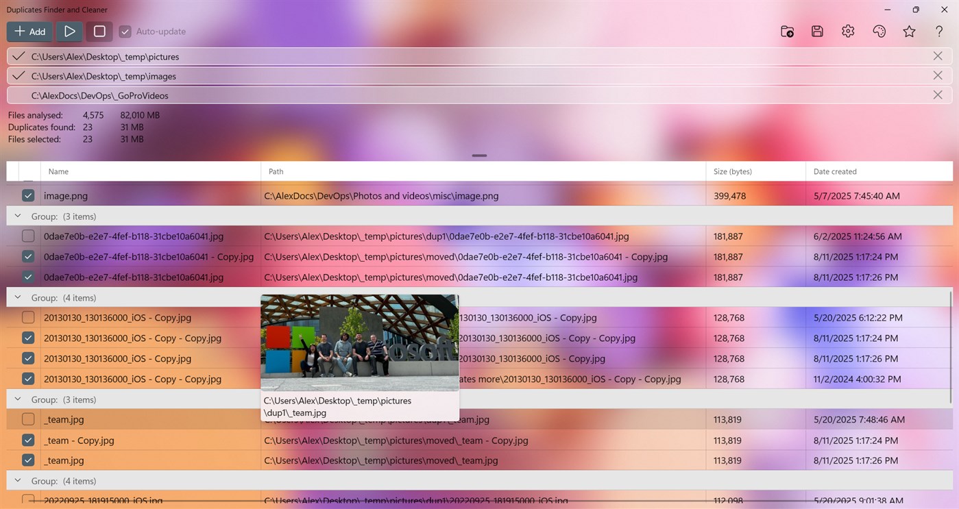 #5. Duplicates Finder and Cleaner (Windows) Ved: Alexander Komarov