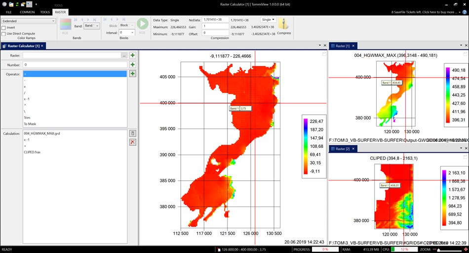 Raster Calculator (Windows) Podle: Thomas Hoerhan