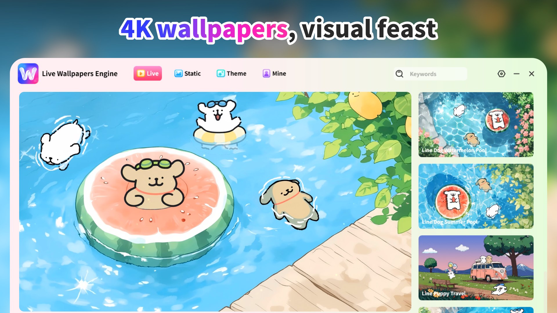 Live Wallpaper - 4K Desktop Wallpapers screenshot