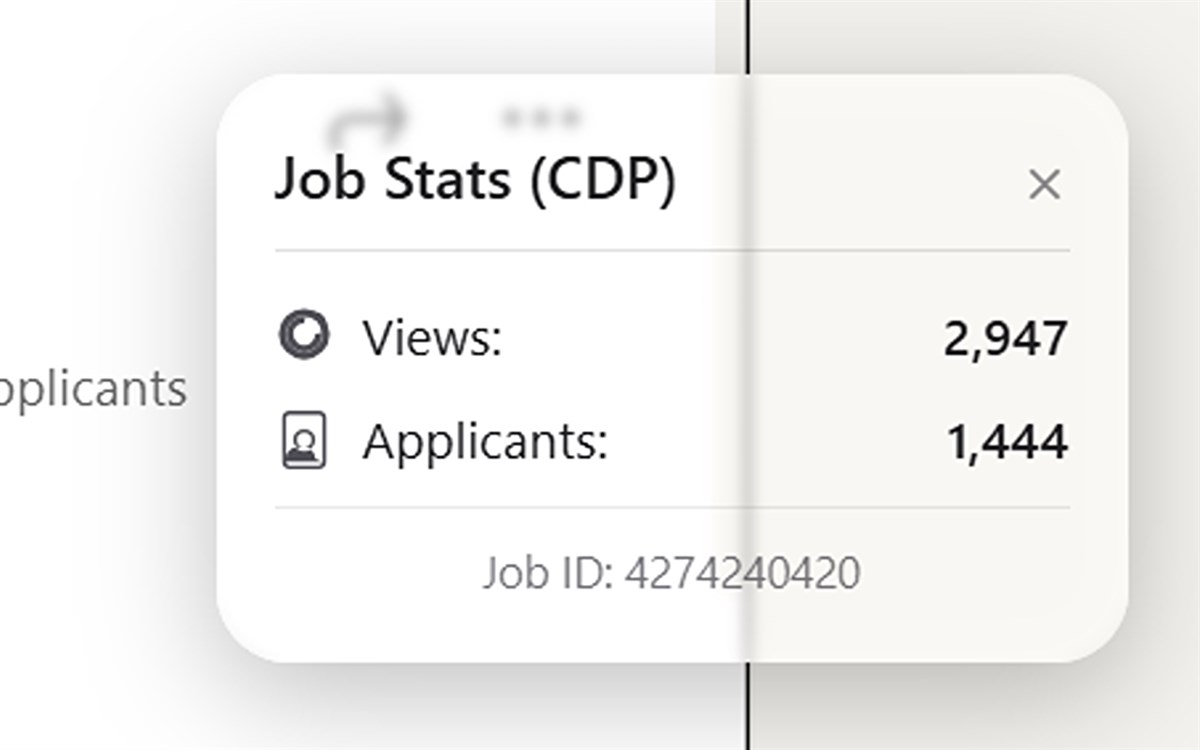 LinkedIn Job Stats