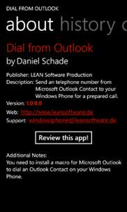Dial from Outlook screenshot 6