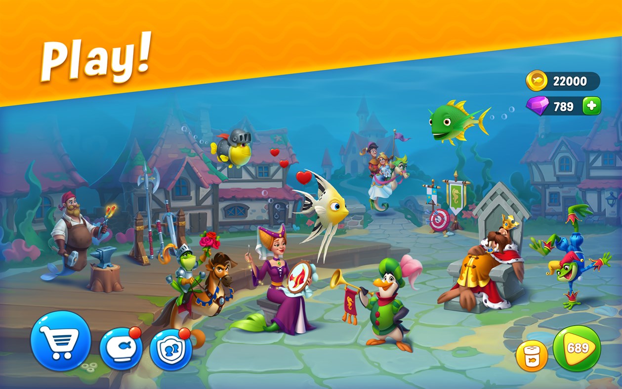 #3. Fishdom (Windows) 作者: Playrix