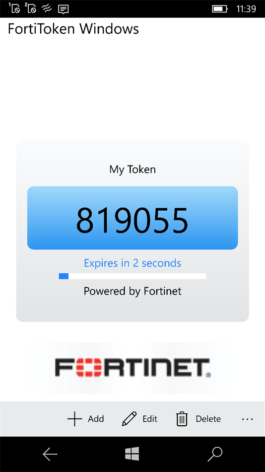 FortiToken Mobile II (Windows) 由: FORTINET TECHNOLOGIES CANADA INC.