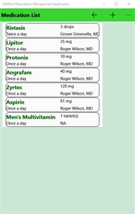 MedList Prescription Management Application screenshot 2