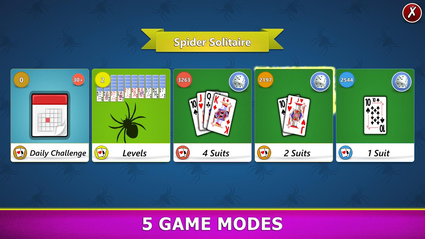 #2. Spider Solitaire Mobile (Windows) 由: G Soft Team