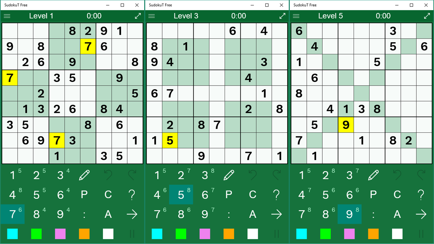#1. SudokuT Free (Windows) 由: Tibor Babocky