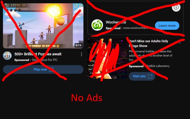 No ads?