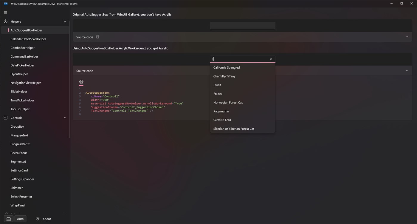 #2. WinUIEssentials.WinUI3Example (Windows) Av: HO-COOH