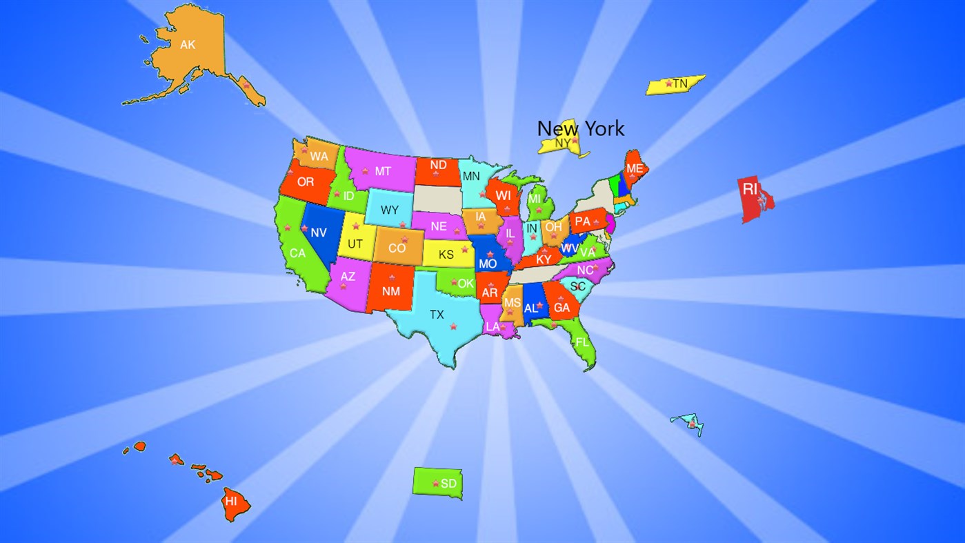 #4. United States Puzzle Map (Windows) Podle: lelesoft