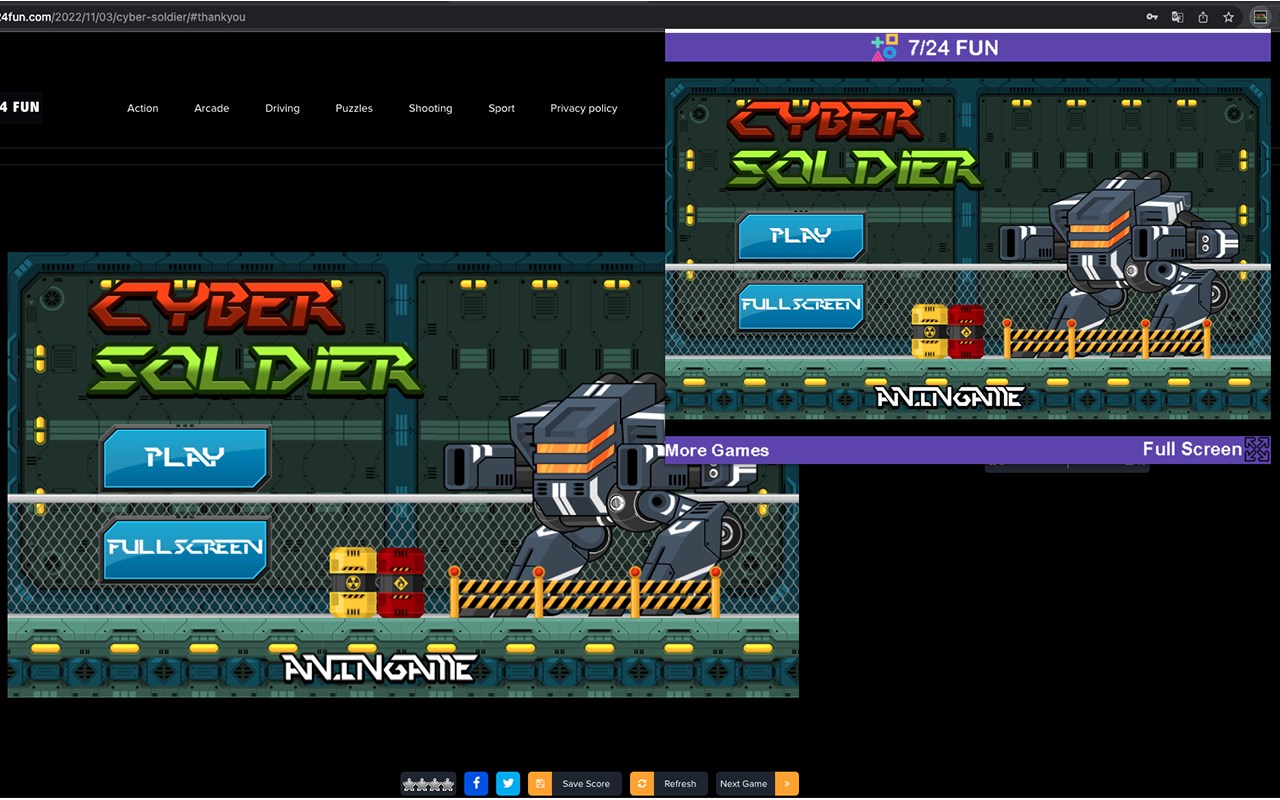 Cyber Soldier - Shooting Game