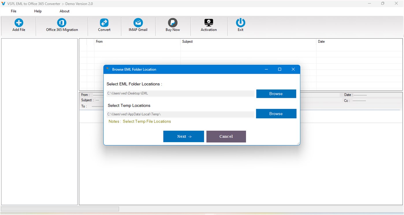 #2. VSPL for EML to Office 365 Converter (Windows) 来自: VARTIKA SOFTWARE PRIVATE LIMITED