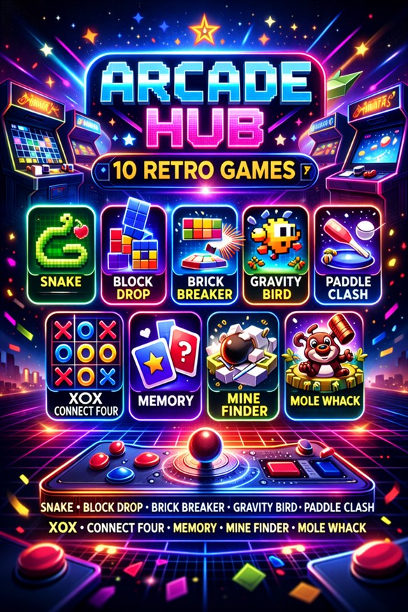Arcade Hub - 10 Retro Games (10 in 1) Xbox Series X|S and Xbox One cover art
