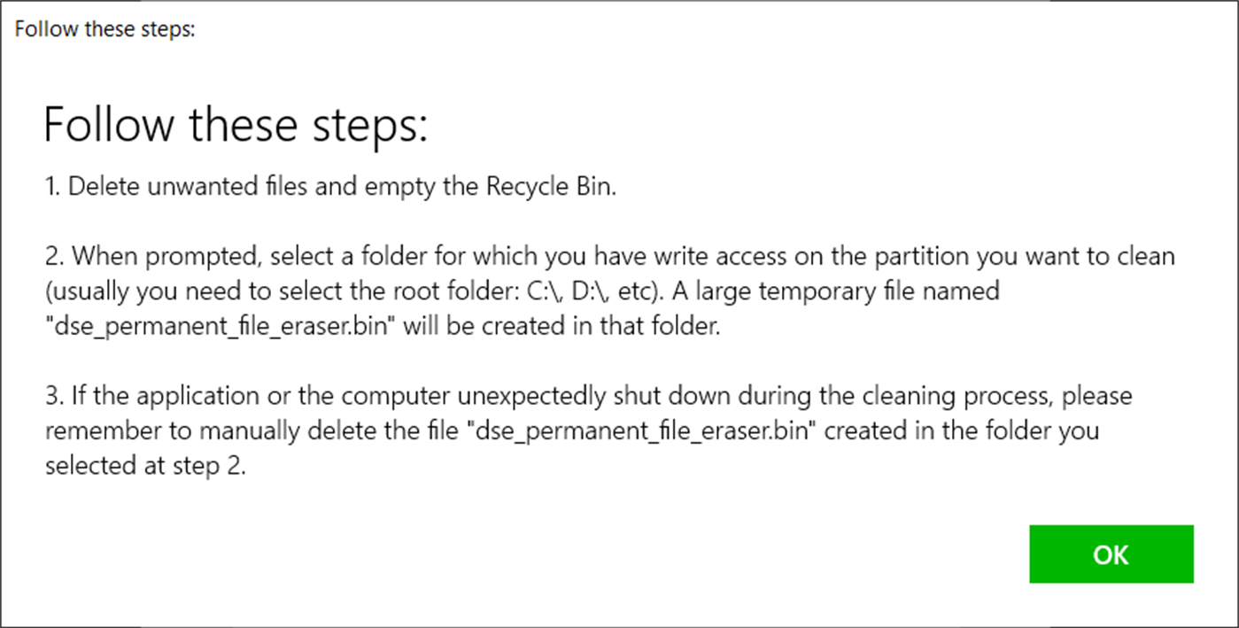 #2. DSE Permanent File Eraser (Windows) 由: Data Safety Expert