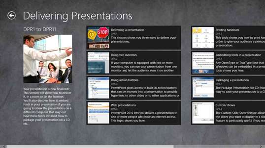 Video Training PowerPoint 2010 screenshot 3