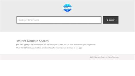 Domain Check - Instant Domain Search Screenshots 1