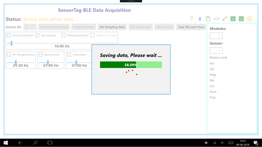 SensorTag Data Acquisition screenshot 4