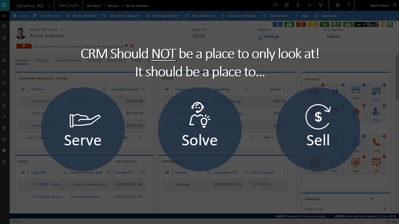 Snapshot 4 of VeriTouch Customer Engagement CRM for Banking